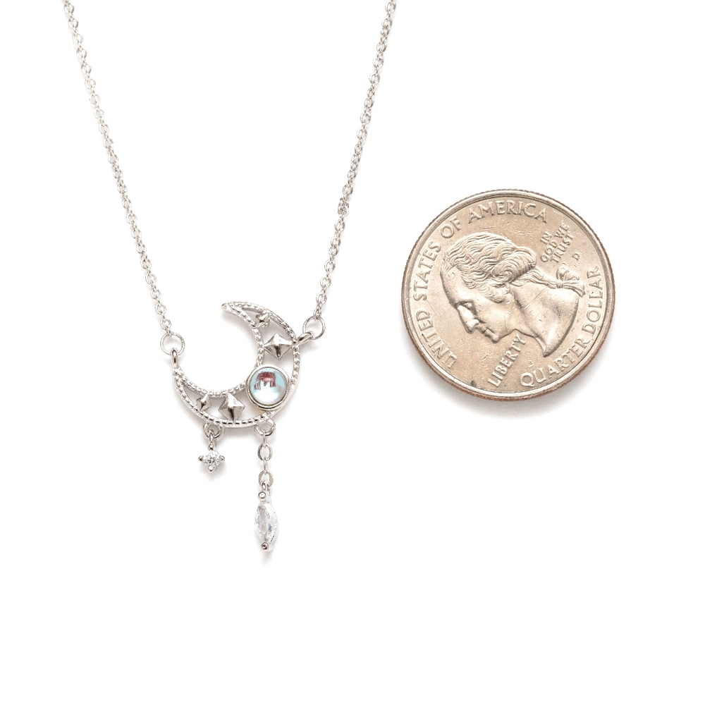 Moon Drop Necklace (S925) - only 1 left! - Picture 2 of 3